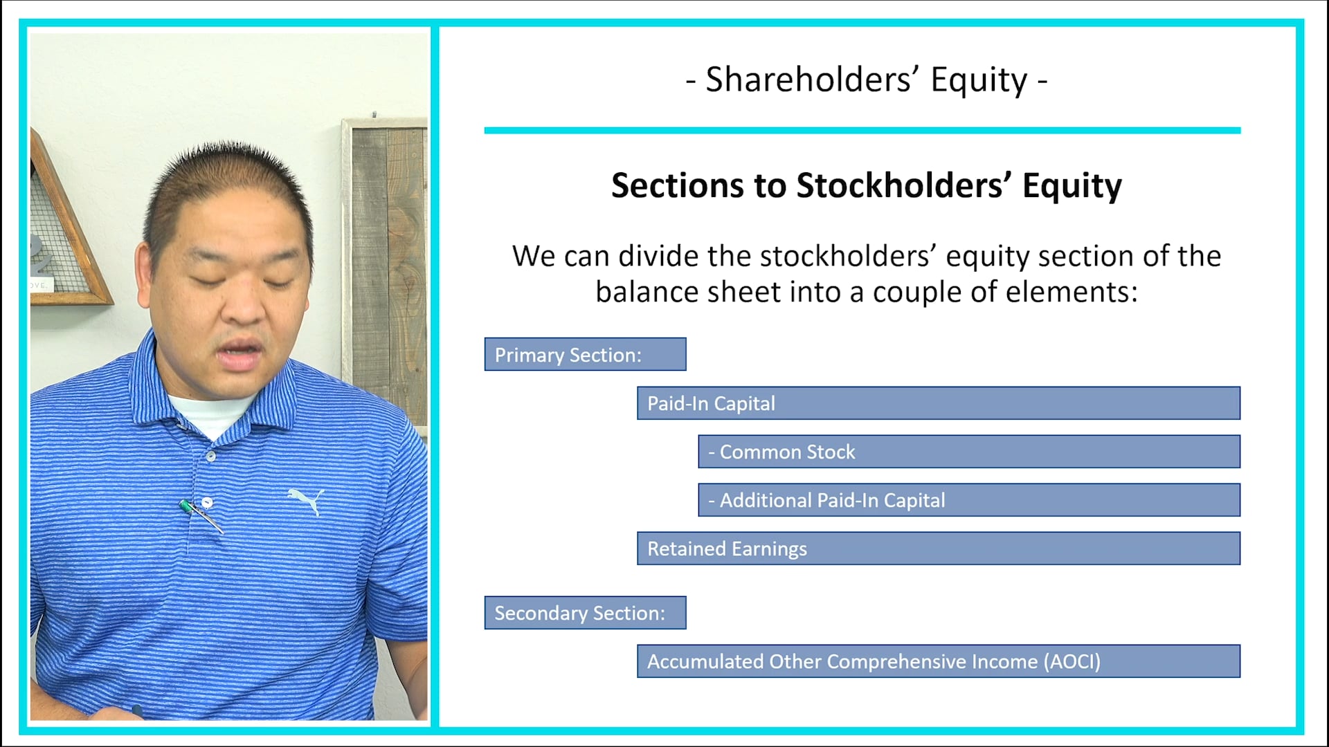 Lesson 3.3 - Shareholders' Equity