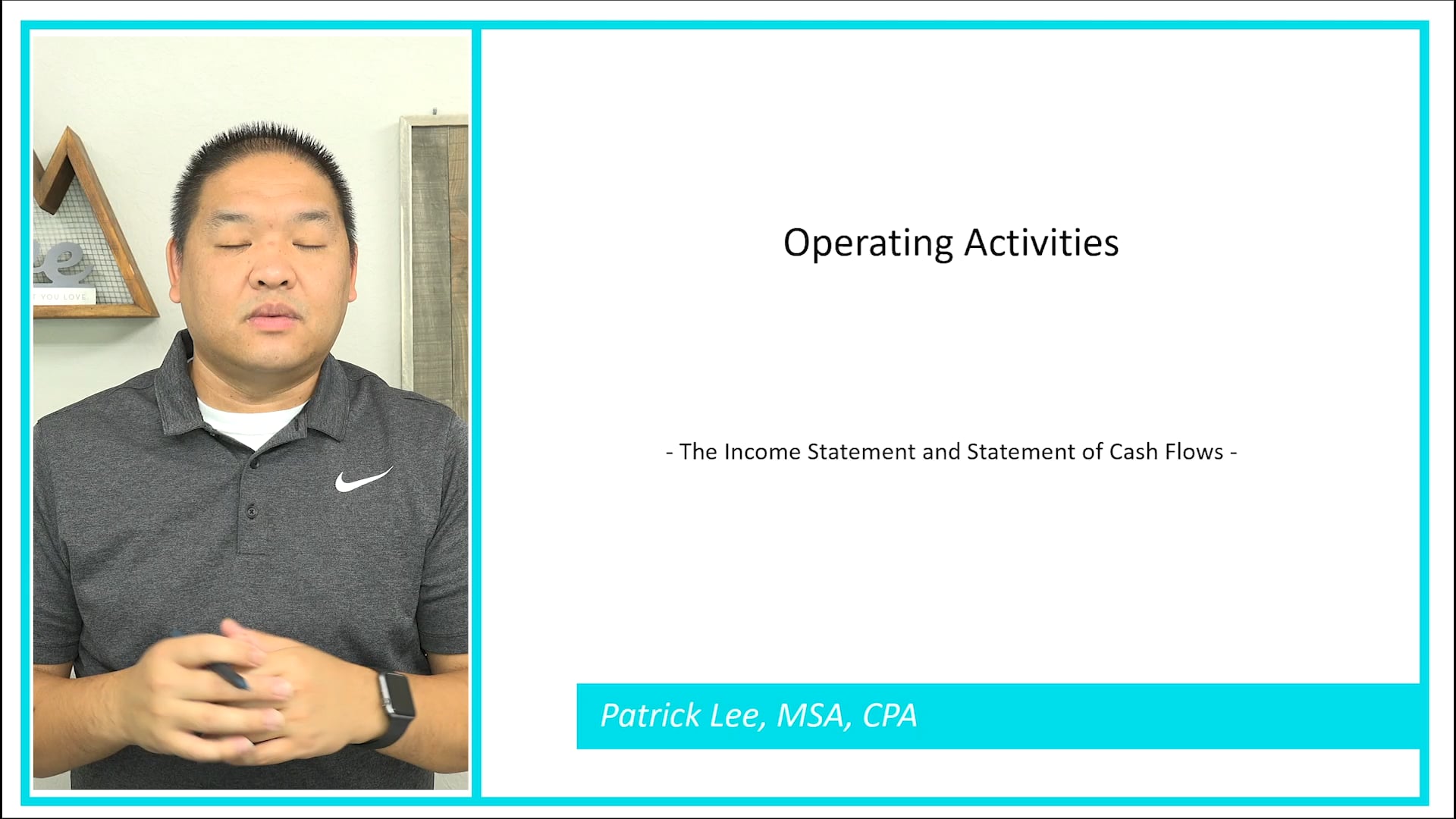 Lesson 4.17 - Operating Activities