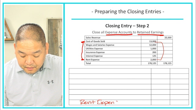 Lesson 12 - Preparing the Closing Entries - Part G