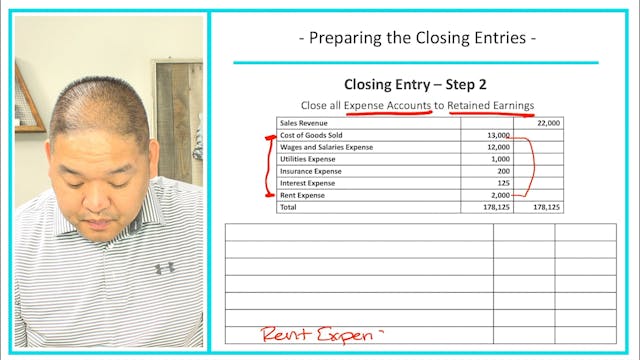 Lesson 12 - Preparing the Closing Ent...