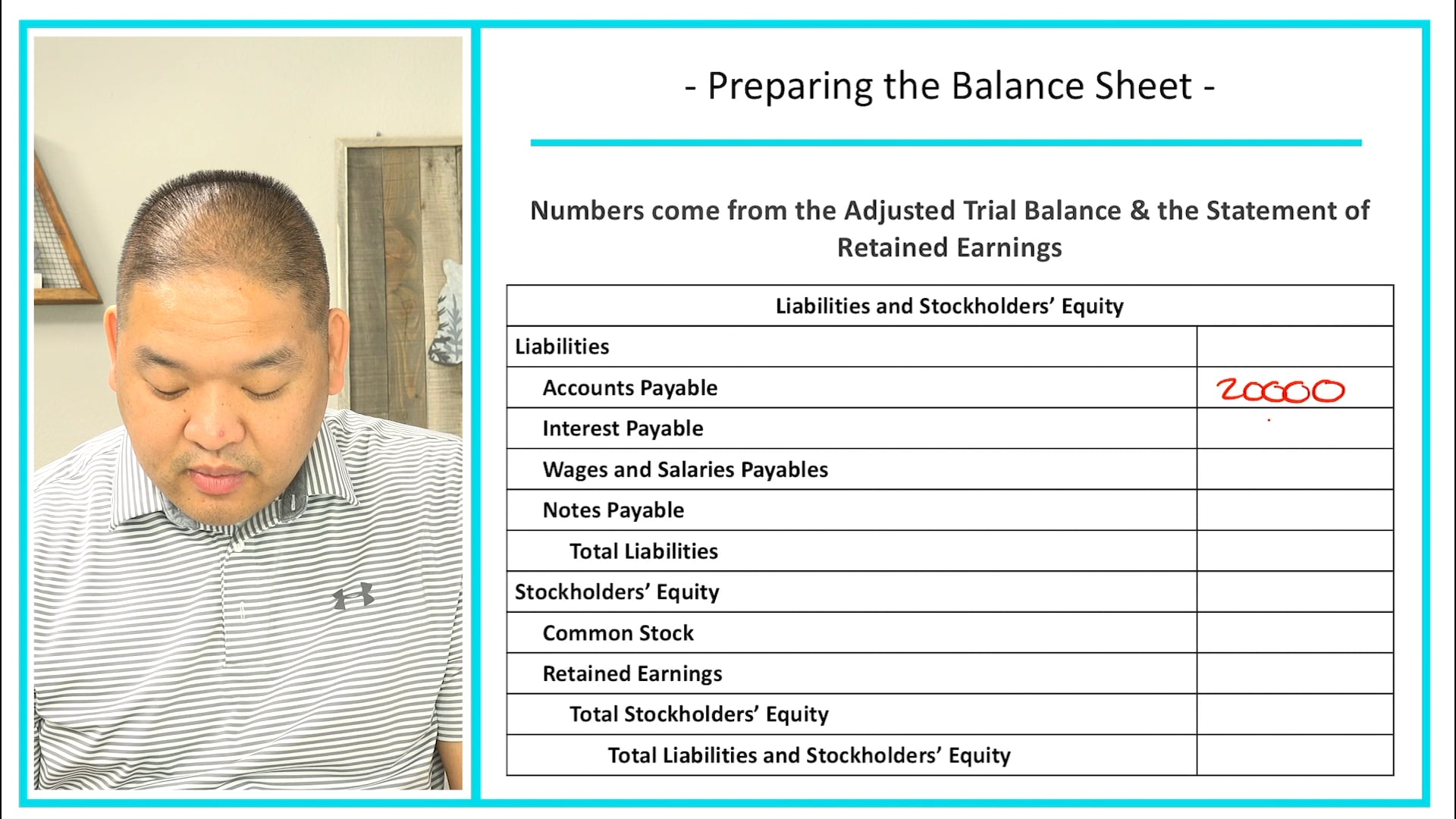 Lesson 11 - Preparing the Balance Sheet - Part F