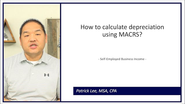 Lesson 6.12 - How to calculate deprec...