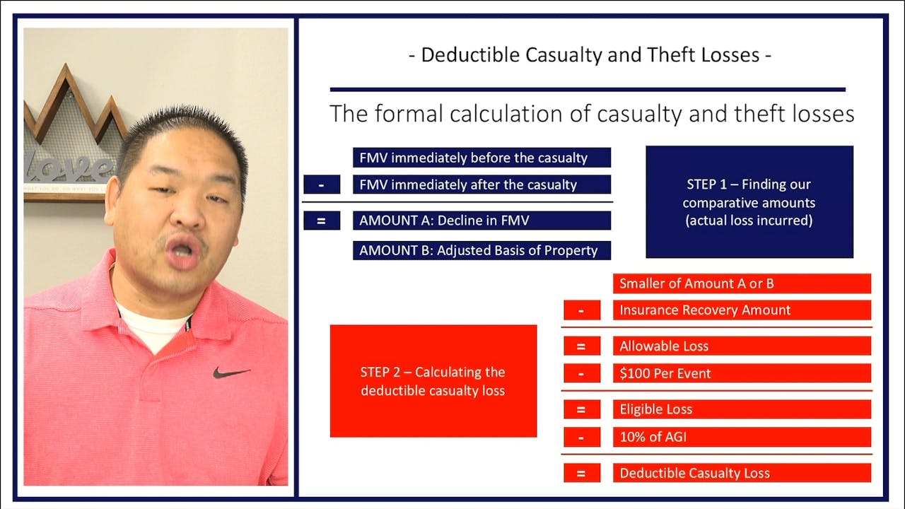 Section 5.6 Deductible Casualty and Loss Deduction Section 5