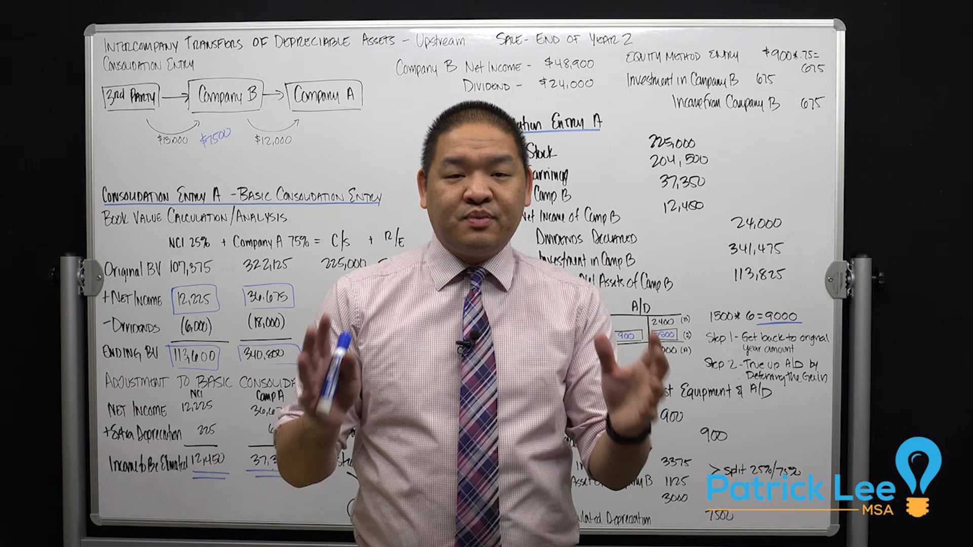 Lesson 7.15 - Intercompany Transfers of Assets - Upstream Consolidation Entry