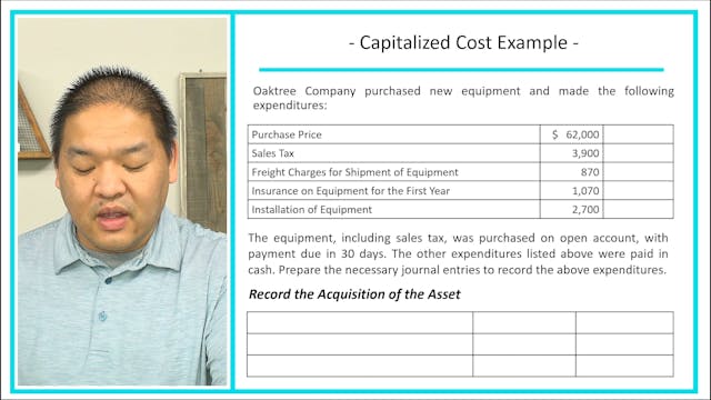 Lesson 10.3 - Capitalized Cost - Example