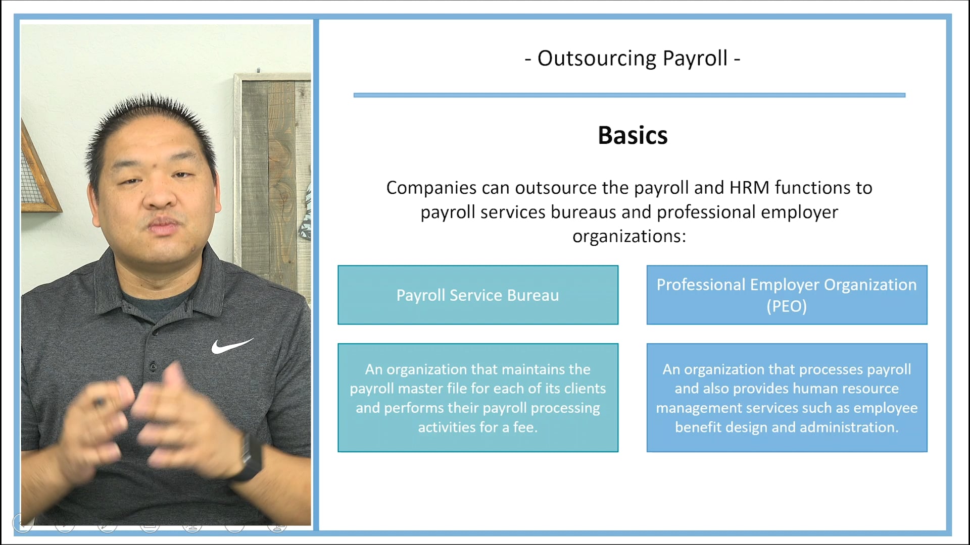 Lesson 14.10 - Outsourced Payroll