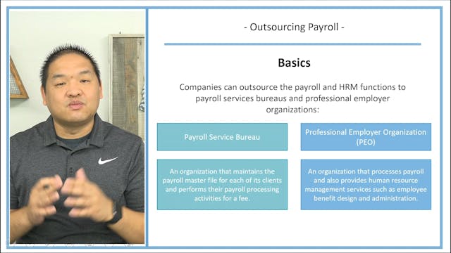 Lesson 14.10 - Outsourced Payroll