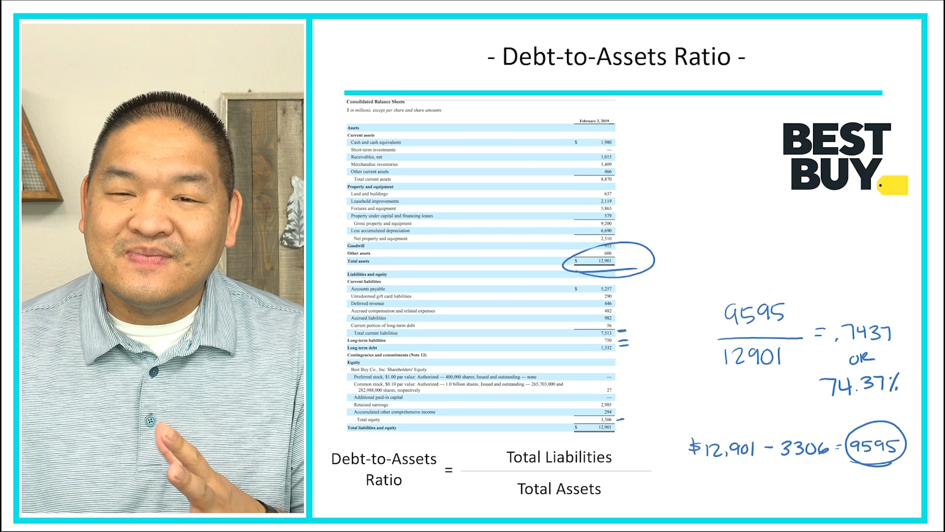 Lesson 10.14 - Ratio Analysis - Debt to Asset Ratio