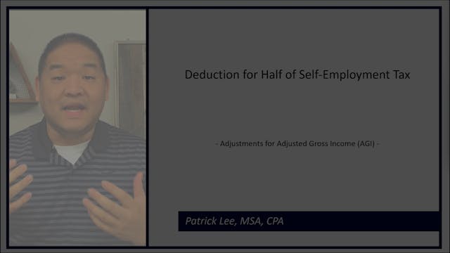 Lesson 4.8 - Deduction for Half of Se...