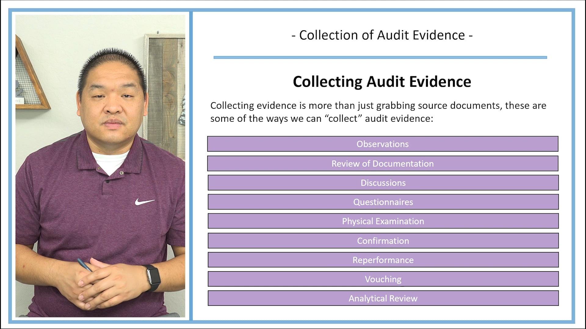 Lesson 10.5 - Collection of Audit Evidence