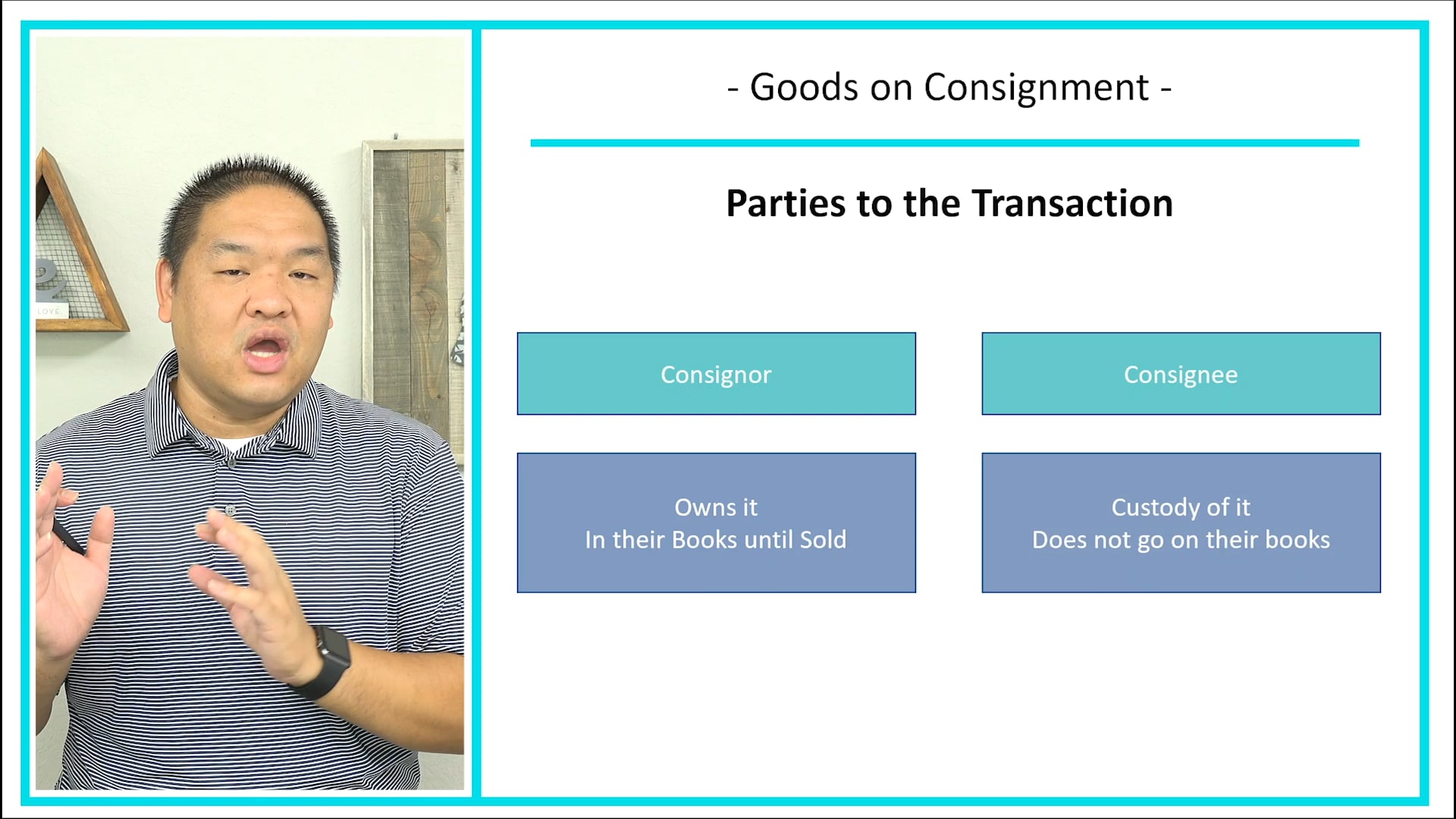 Lesson 8.6 - Goods on Consignment