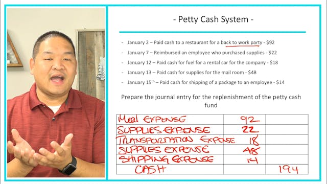 Lesson 5.16 - Petty Cash Example