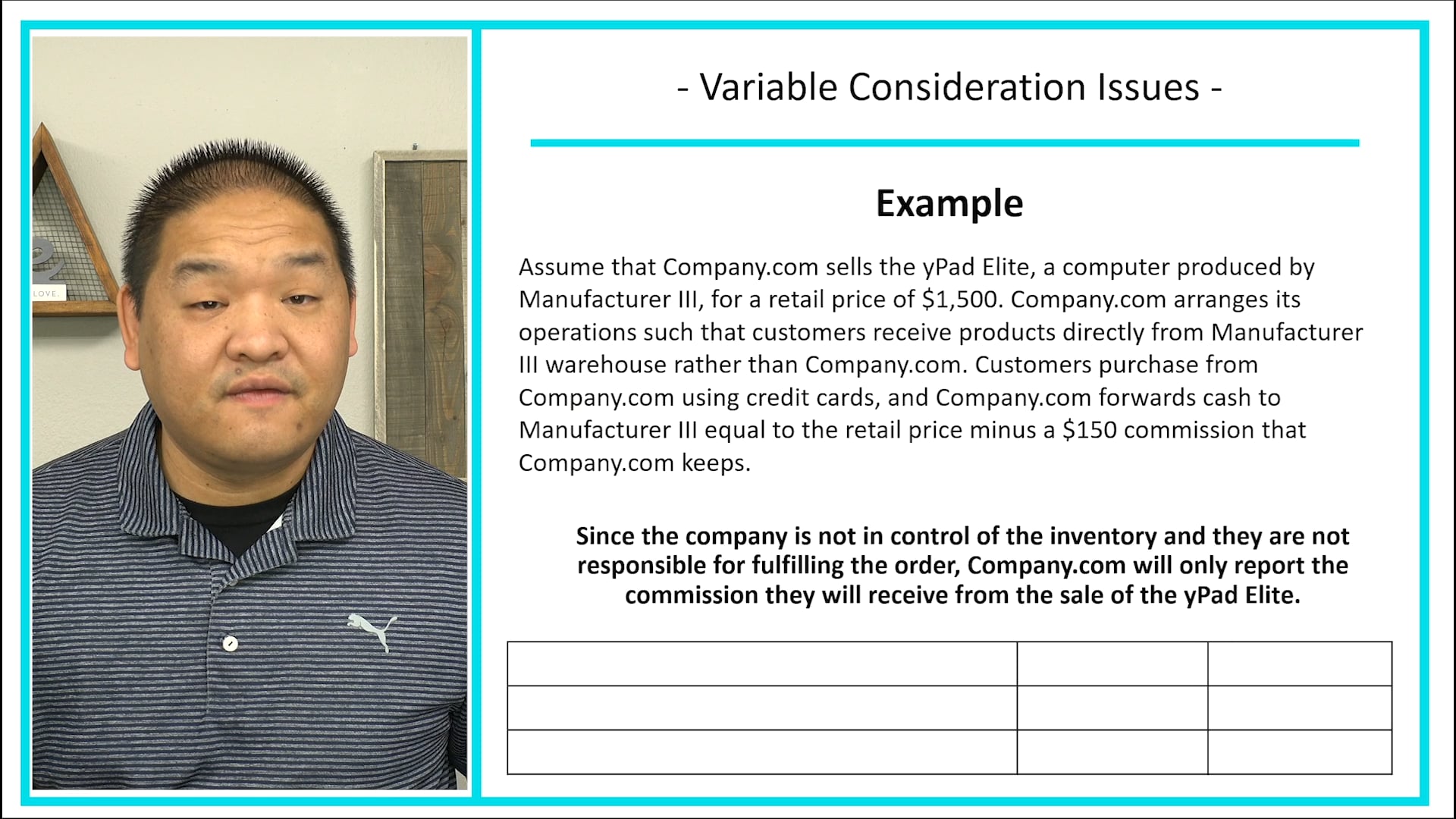 Lesson 6.12 - Transaction Price Issues - Principal and Agent