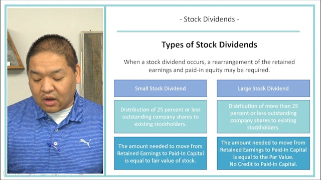 Lesson 18.15 - Stock Dividends