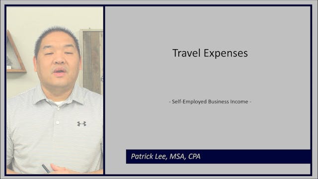 Lesson 6.20 - Travel Expenses