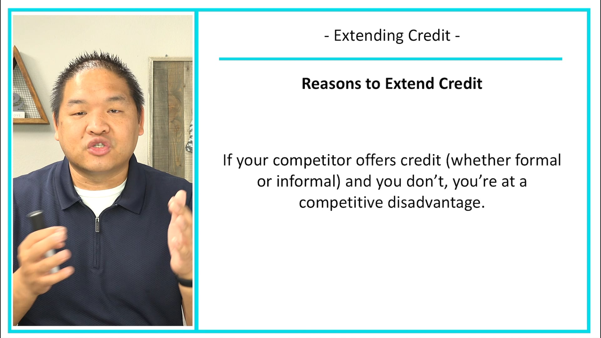 Lesson 8.1 - Extending Credit