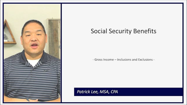 Lesson 3.6 - Social Security Benefits
