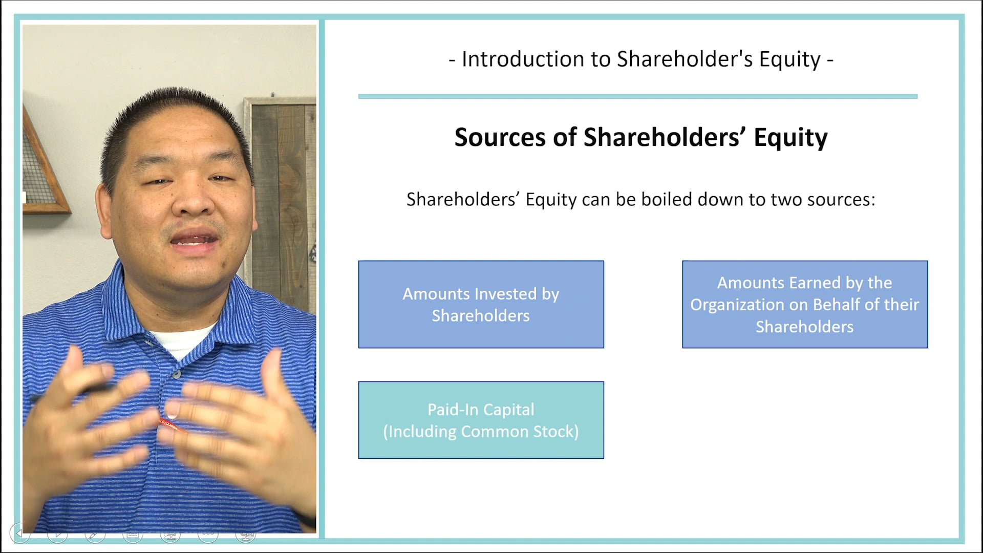 Lesson 18.1 - Introduction to Shareholders Equity