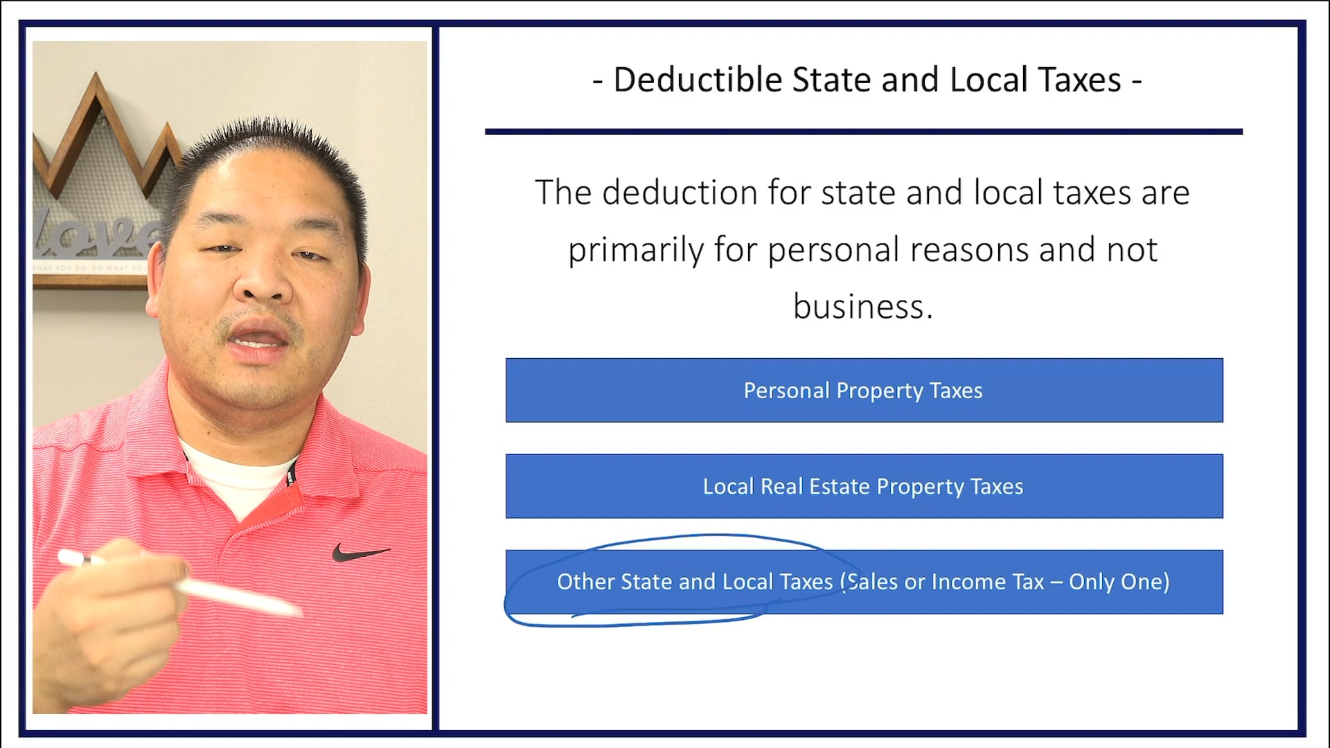 Section 5.3 - Deductible State and Local Taxes