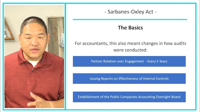 Lesson 5.3 - Sarbanes-Oxley Act