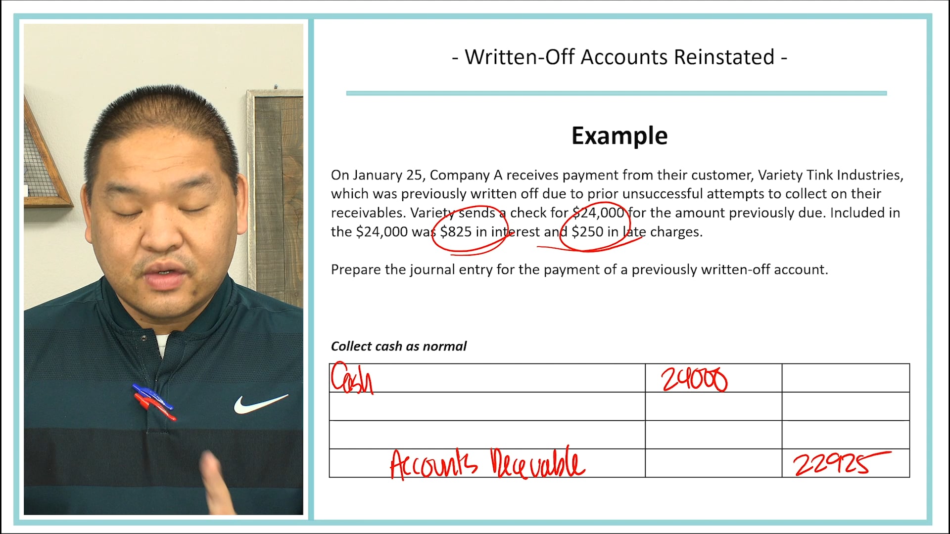 Lesson 7.13 - Written-Off Accounts Reinstated