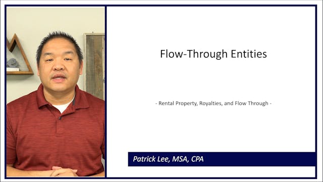 Lesson 8.7 - Flow-Through Entities