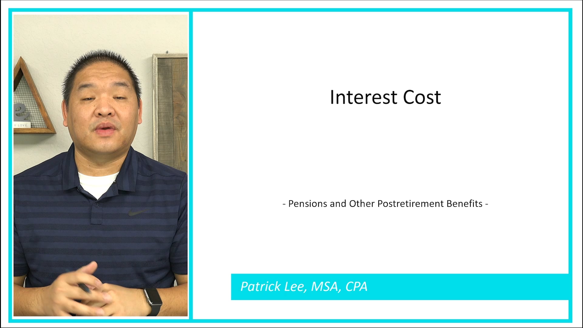 Lesson 17.5 - Interest Cost