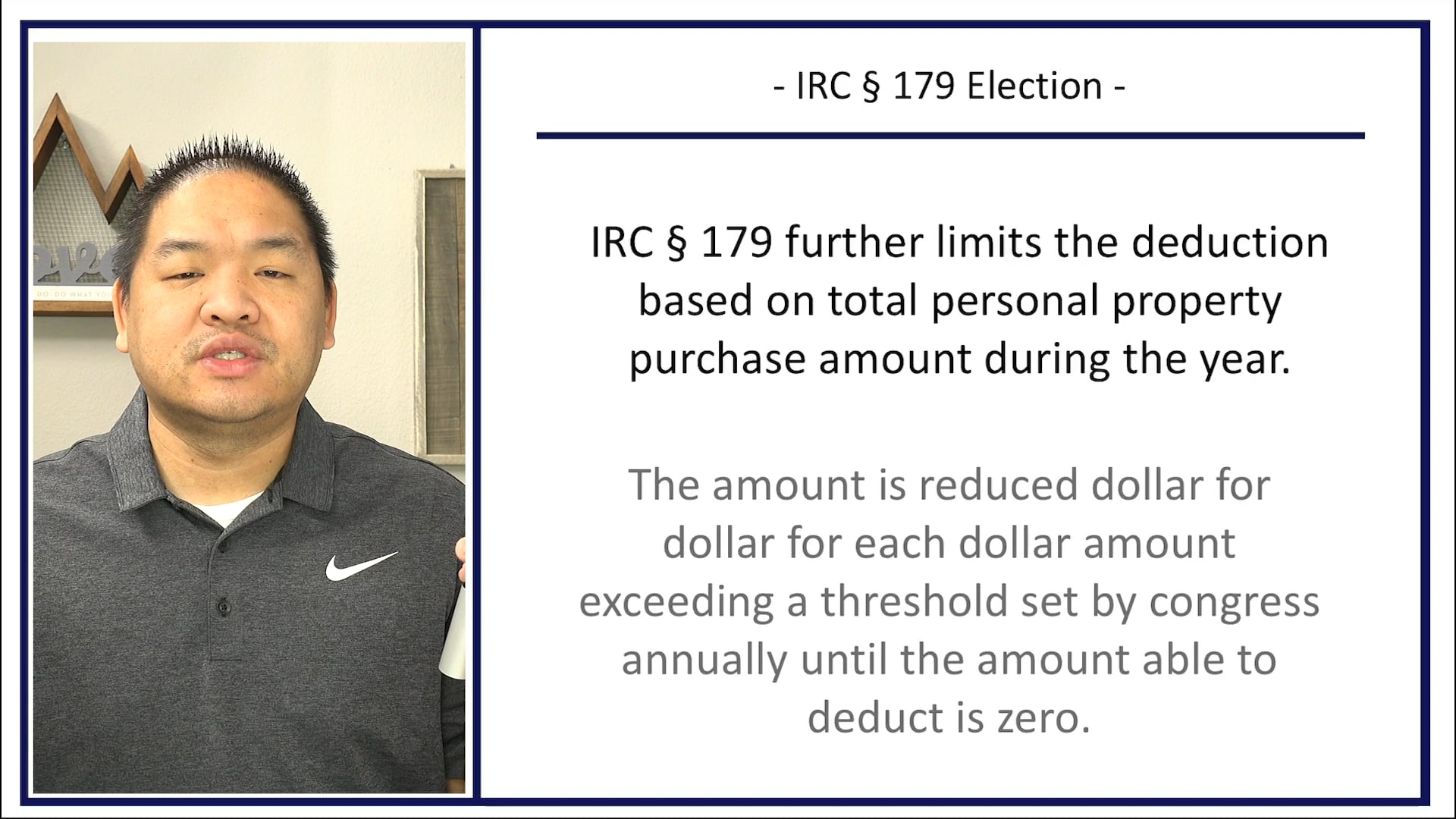 Section 6.13 - IRC 179 Election