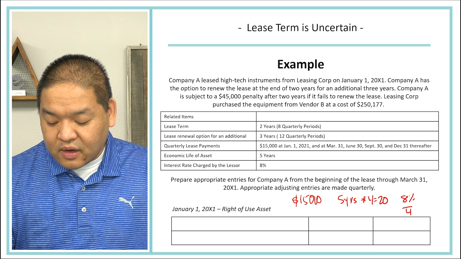 Lesson 15.12 - Uncertainty of Lease Transactions