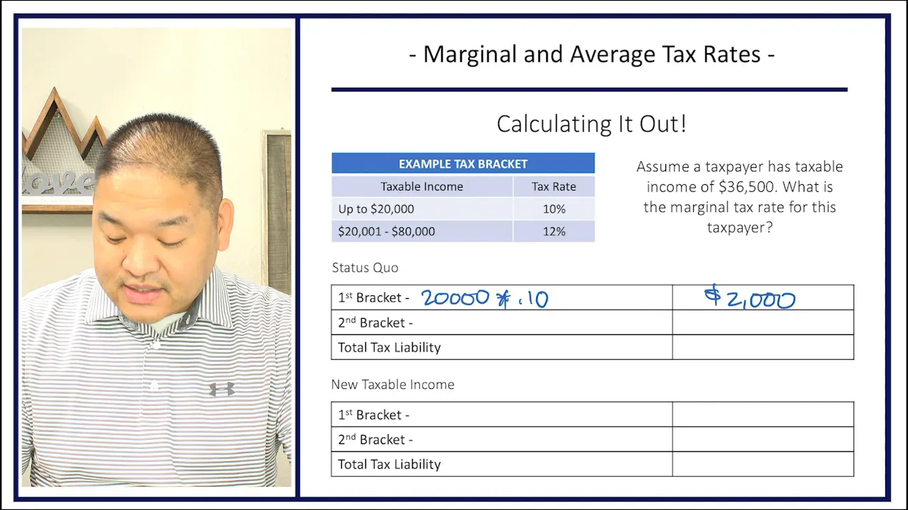 Section 1.5 - Marginal and Average Tax Rate Calculation - Patrick Lee, MSA