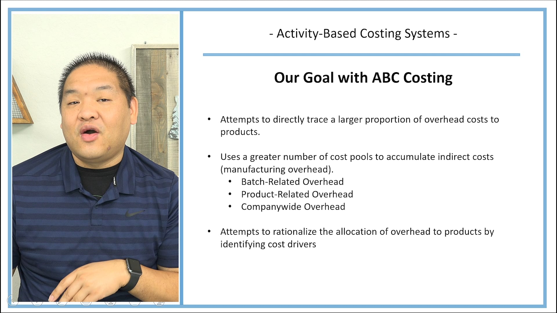 Lesson 13.10 - Activity-Based Costing System