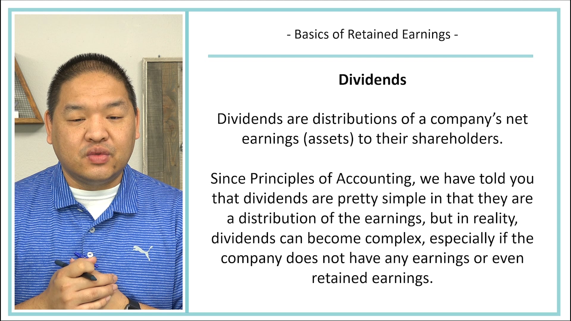 Lesson 18.12 - Basics of Retained Earnings