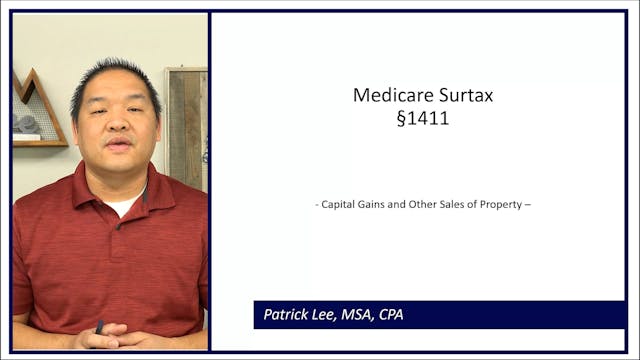 Lesson 7.8 - Medicare Surtax IRC 1411