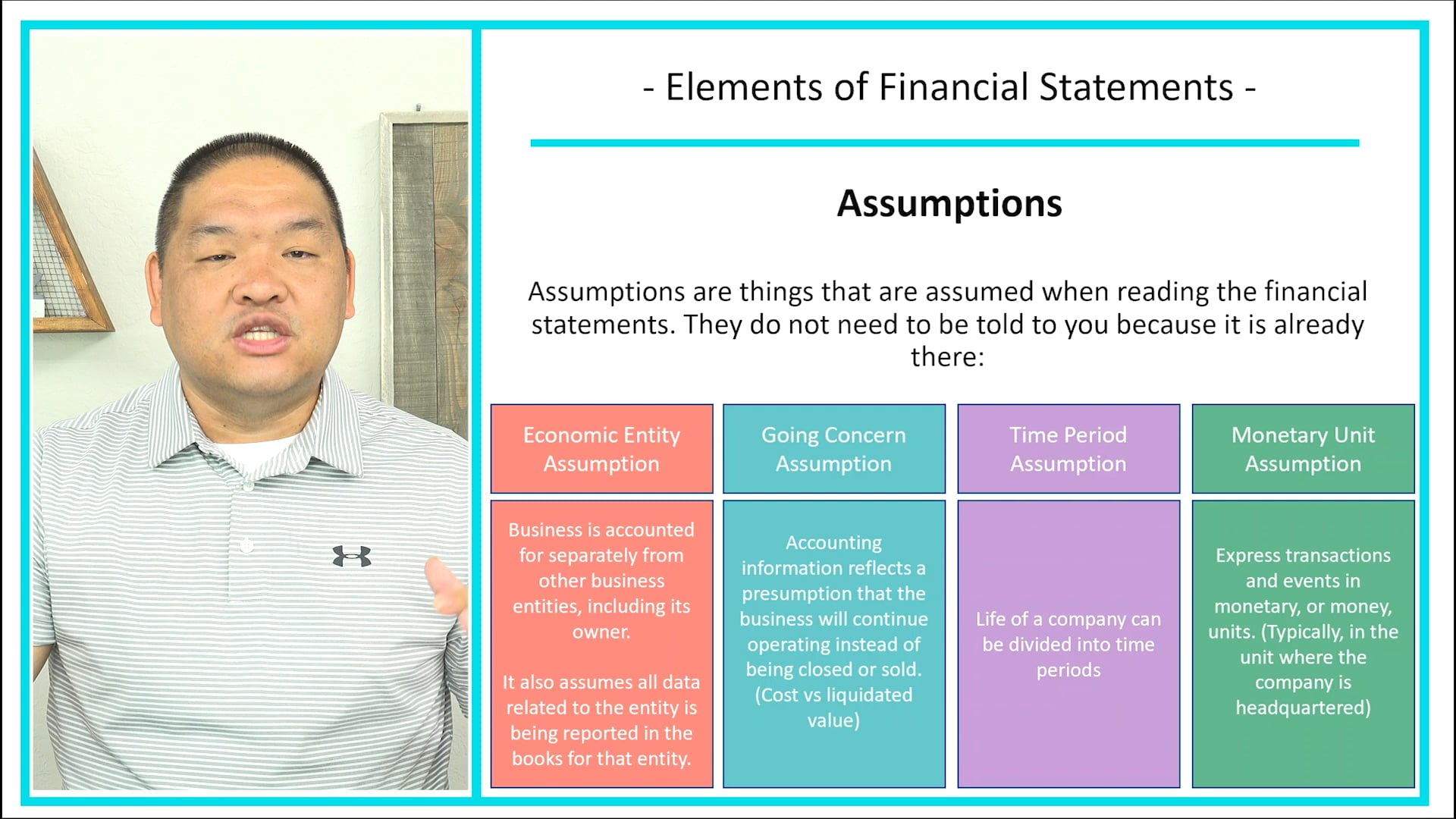 Lesson 1.12 - Elements of the Financial Statement