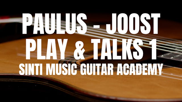 Paulus & Joost play and talks1: Minor Blues