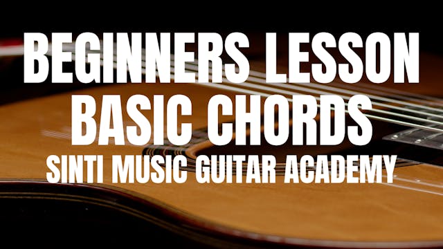 Beginners lesson basic chords