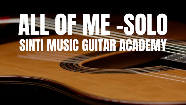 All of me - solo guitar