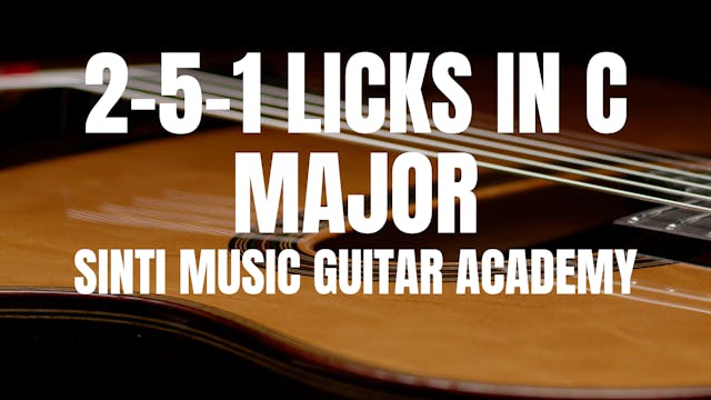 Licks 2-5-1 in C major