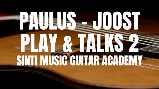 Paulus & Joost play and talks 2: right hand, shuffle and more