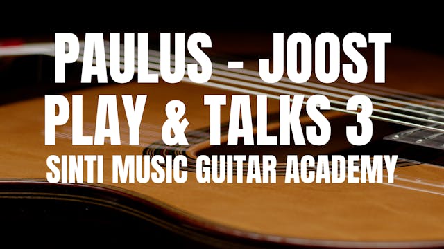Paulus & Joost play and talk 3: La Pompe