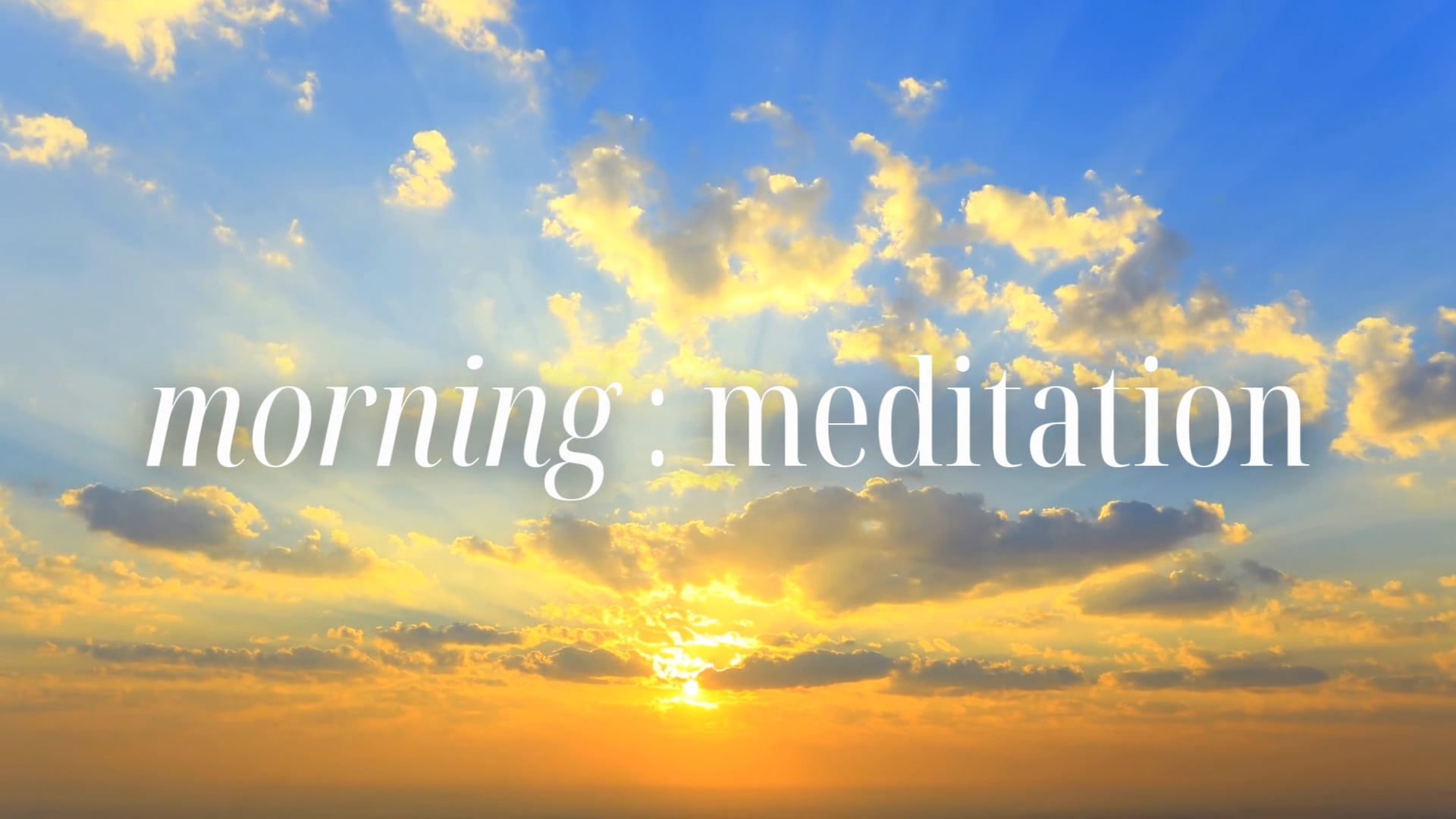 re:set meditations : 10min morning meditation