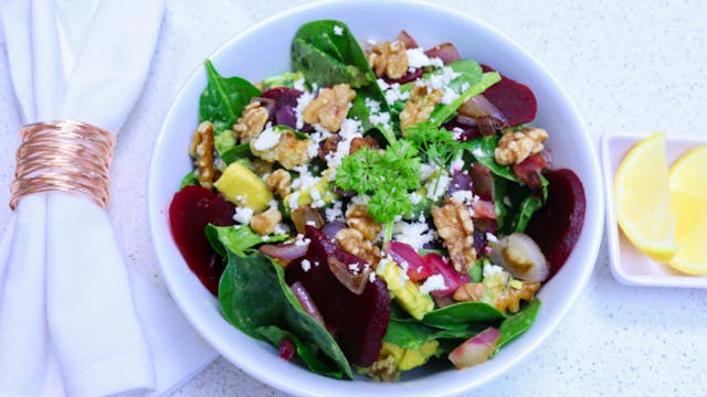 Beetroot Feta Walnut Salad