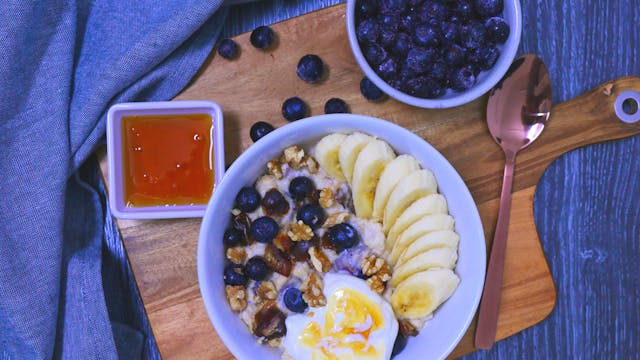 Caramel Blueberry Oats