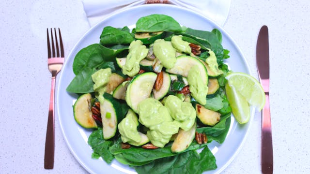 Zucchini Pecan Salad