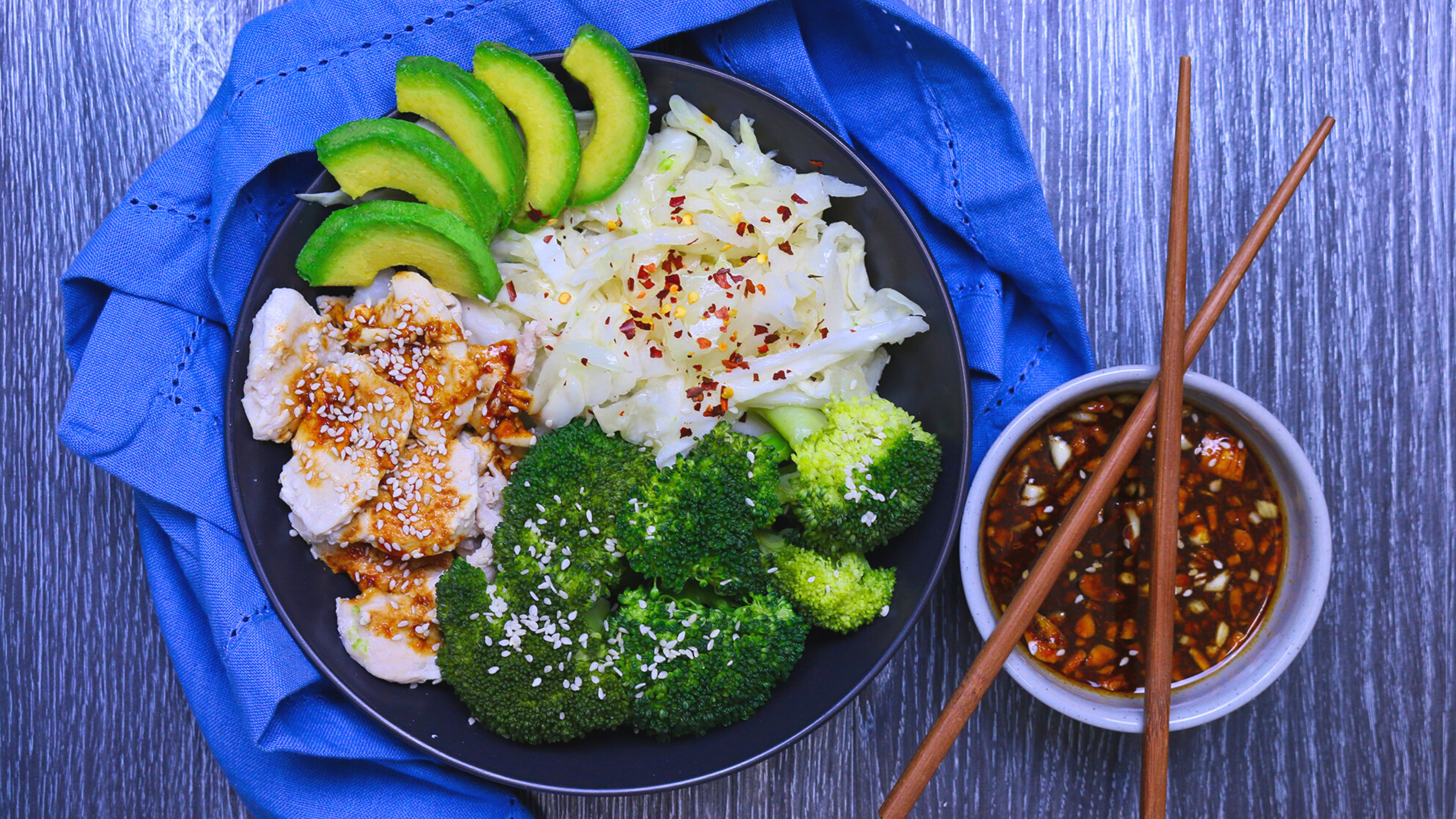 Spicy Chicken Green Bowl