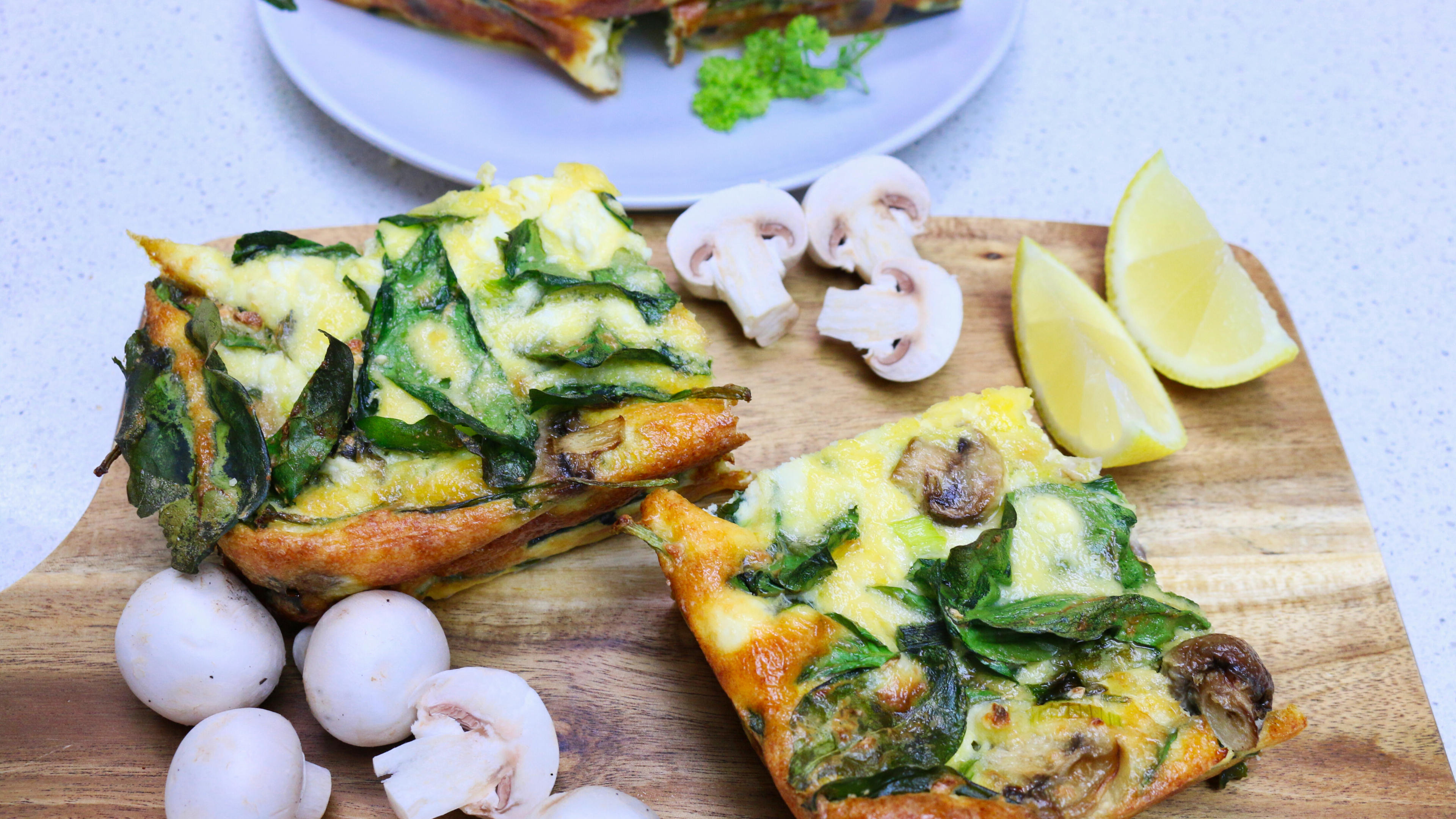 Mushroom Spinach Frittata