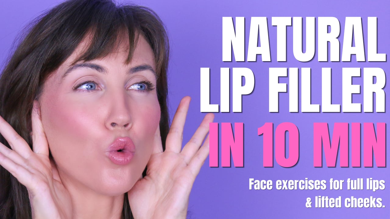 Fuller Cheeks & Plumper Lips in 10 Minutes | Natural Facelift for Smile Lines