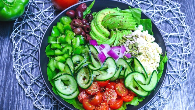Greek Salad With Avo
