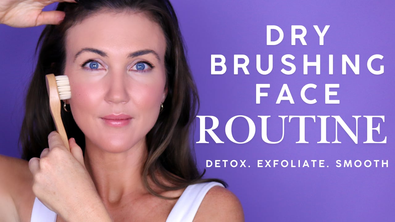 Face Dry Brushing Routine