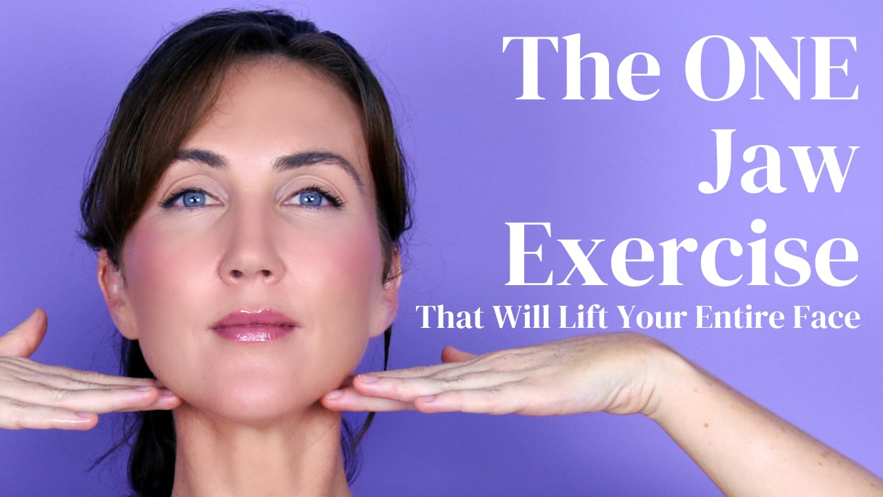 ONE JAW EXERCISE To Get a Firm Face & Sculpted Jawline | Mewing Tutorial